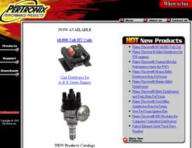 Old Pertronix web site before the redesign